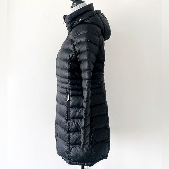 Andrew Marc Women's Premium Down Quilted Black Puffer Coat Lightweight Sz L - Picture 6 of 14